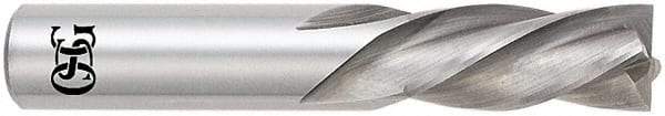 OSG - 1", 1-1/2" LOC, 1" Shank Diam, 4" OAL, 4 Flute, Solid Carbide Square End Mill - Single End, Uncoated, Spiral Flute, 30° Helix, Centercutting, Right Hand Cut, Left Hand Flute, Series 447 - Americas Industrial Supply