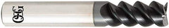 OSG - 0.125", 0.5" LOC, 1/8" Shank Diam, 1-1/2" OAL, 3 Flute, Solid Carbide Square End Mill - Single End, TiAlN Finish, Spiral Flute, 60° Helix, Centercutting, Right Hand Cut, Right Hand Flute, Series HP460 - Americas Industrial Supply