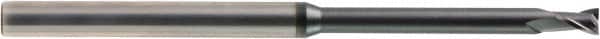 OSG - 3/32", 9/64" LOC, 1/4" Shank Diam, 2-1/2" OAL, 2 Flute, Solid Carbide Square End Mill - Single End, TiAlN Finish, Spiral Flute, 30° Helix, Centercutting, Right Hand Cut, Right Hand Flute, Series HP410 - Americas Industrial Supply