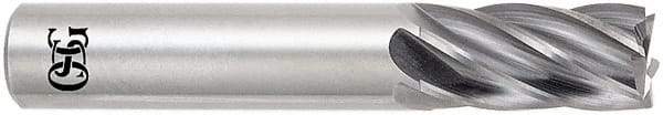 OSG - 16mm, 32mm LOC, 16mm Shank Diam, 89mm OAL, 6 Flute, Solid Carbide Square End Mill - Single End, Uncoated, Spiral Flute, 30° Helix, Centercutting, Right Hand Cut, Right Hand Flute, Series 461 - Americas Industrial Supply