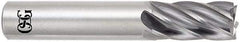 OSG - 16mm, 32mm LOC, 16mm Shank Diam, 89mm OAL, 6 Flute, Solid Carbide Square End Mill - Single End, Uncoated, Spiral Flute, 30° Helix, Centercutting, Right Hand Cut, Right Hand Flute, Series 461 - Americas Industrial Supply