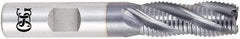 OSG - 9/16", 1-1/8" LOC, 9/16" Shank Diam, 3-1/2" OAL, 5 Flute, Solid Carbide Square End Mill - Single End, Uncoated, Spiral Flute, 45° Helix, Centercutting, Right Hand Cut, Right Hand Flute, Series 455C - Americas Industrial Supply
