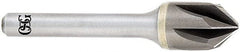 OSG - 3/4" Head Diam, 3/8" Shank Diam, Multi Flute 82° Solid Carbide Countersink - Americas Industrial Supply