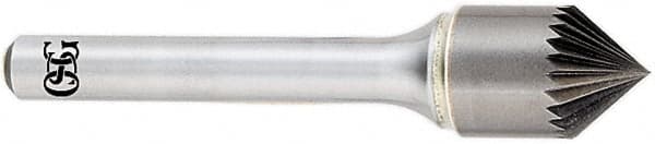 OSG - 3/4" Head Diam, 3/8" Shank Diam, 36 Flute 82° Solid Carbide Countersink - Americas Industrial Supply