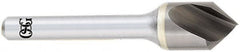 OSG - 1/2" Head Diam, 1/4" Shank Diam, 1 Flute 60° Solid Carbide Countersink - Americas Industrial Supply