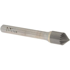 OSG - 3/8" Head Diam, 1/4" Shank Diam, 20 Flute 82° Solid Carbide Countersink - Americas Industrial Supply