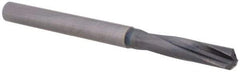 OSG - 5.6mm 140° Spiral Flute Solid Carbide Screw Machine Drill Bit - WXS Finish, Right Hand Cut, 29mm Flute Length, 74mm OAL, Standard Point, Straight Shank, Through Coolant - Americas Industrial Supply