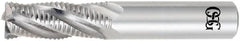 OSG - 16mm Diam, 32mm LOC, 4 Flute Solid Carbide Roughing Square End Mill - Uncoated, 89mm OAL, 16mm Shank Diam, Single End, Centercutting, 30° Helix - Americas Industrial Supply