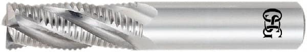 OSG - 5/8" Diam, 1-5/8" LOC, 4 Flute Solid Carbide Roughing Square End Mill - Uncoated, 3-1/2" OAL, 5/8" Shank Diam, Single End, Centercutting, 30° Helix - Americas Industrial Supply