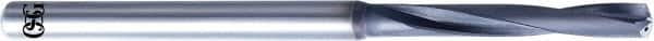 OSG - 8.58mm 140° Solid Carbide Jobber Drill - WXS Finish, Right Hand Cut, Spiral Flute, Straight Shank, 128mm OAL, Standard Point - Americas Industrial Supply