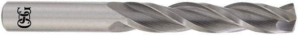 OSG - 17/64" 118° Solid Carbide Jobber Drill - Bright Finish, Right Hand Cut, Spiral Flute, Straight Shank, 3-1/2" OAL, Standard Point - Americas Industrial Supply