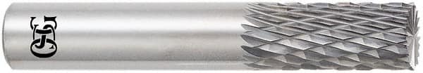 OSG - 3/16" Diam, 5/8" LOC, End Mill End, Solid Carbide Diamond Pattern Router Bit - Right Hand Cut, 2" OAL, 3/16" Shank Diam, Use on Alloy Steel, Carbon Steel, Hardened Steel - Americas Industrial Supply