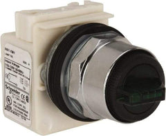 Square D - 30mm Mount Hole, 3 Position, Selector Switch Only - Green, Maintained (MA), Illuminated - Americas Industrial Supply