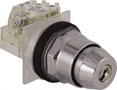 Square D - 30mm Mount Hole, 2 Position, Key Operated, Selector Switch Only - Nonilluminated - Americas Industrial Supply