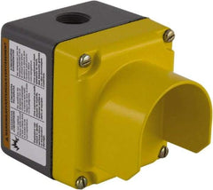 Square D - 1 Hole, 30mm Hole Diameter, Aluminum Pushbutton Switch Enclosure - 4-1/4 Inch High x 4-1/4 Inch Wide x 5-3/4 Inch Deep, 1, 3, 4, 13 NEMA Rated - Americas Industrial Supply
