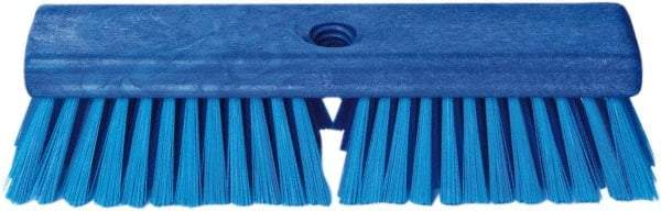 PRO-SOURCE - 1-3/4" Bristle Length, Polypropylene Food Service Brush - 10" Long x 2-1/2" Wide Head, Blue, Foam Block - Americas Industrial Supply