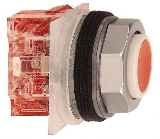 Square D - 1.18 Inch Mount Hole, Pushbutton Switch Only - Multicolored Pushbutton, Nonilluminated, Momentary (MO), Shock and Vibration Resistant - Americas Industrial Supply