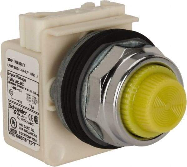 Square D - 120 V Yellow Lens Indicating Light - Americas Industrial Supply