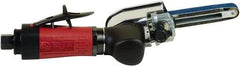 Chicago Pneumatic - 1/2 x 12 Inch, 26,000 RPM Air Belt Sander - 0.4 Hp, 1/4 Inch Inlet, 5.45 CFM Air Consumption, Rear Exhaust - Americas Industrial Supply