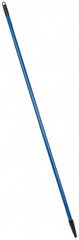PRO-SOURCE - 60 x 1-1/4" Fiberglass Handle for Floor Squeegees & Push Brooms - Threaded Connection, Blue - Americas Industrial Supply