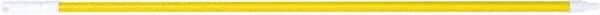 PRO-SOURCE - 60 x 1-1/4" Fiberglass Handle for Floor Squeegees & Push Brooms - Threaded Connection, Yellow - Americas Industrial Supply