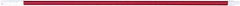 PRO-SOURCE - 60 x 1-1/4" Fiberglass Handle for Floor Squeegees & Push Brooms - Threaded Connection, Red - Americas Industrial Supply