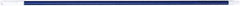PRO-SOURCE - 60 x 1-1/4" Fiberglass Handle for Floor Squeegees & Push Brooms - Threaded Connection, Blue - Americas Industrial Supply