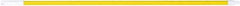 PRO-SOURCE - 54 x 1-1/4" Fiberglass Handle for Floor Squeegees & Push Brooms - Threaded Connection, Yellow - Americas Industrial Supply