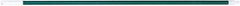 PRO-SOURCE - 54 x 1-1/4" Fiberglass Handle for Floor Squeegees & Push Brooms - Threaded Connection, Green - Americas Industrial Supply
