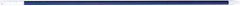 PRO-SOURCE - 54 x 1-1/4" Fiberglass Handle for Floor Squeegees & Push Brooms - Threaded Connection, Blue - Americas Industrial Supply