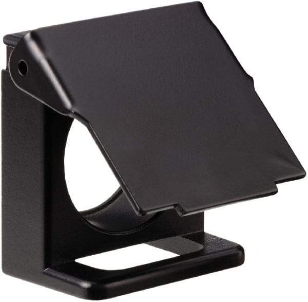 Square D - Flush Pushbutton Switch Padlock Flap - Black - Americas Industrial Supply
