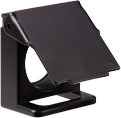 Square D - Flush Pushbutton Switch Padlock Flap - Black - Americas Industrial Supply