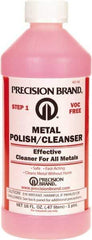 Precision Brand - 1 Pint Bottle Metal Polish and Cleanser - 1 Pint Metal Polish and Cleanser - Americas Industrial Supply