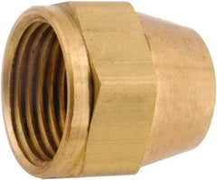 ANDERSON METALS - 3/8" Tube OD, 45° Lead Free Brass Flared Tube Nut - Flare Ends - Americas Industrial Supply