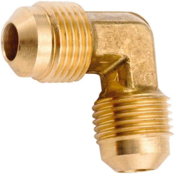 ANDERSON METALS - 5/8" Tube OD, 45° Lead Free Brass Flared Tube Union Elbow - Flare x Flare Ends - Americas Industrial Supply