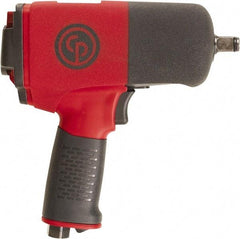 Chicago Pneumatic - 1/2" Drive, 9,000 RPM, 701 Ft/Lb Torque Impact Wrench - Pistol Grip Handle, 25.4 CFM, 90 psi, 1/4" NPT Inlet - Americas Industrial Supply