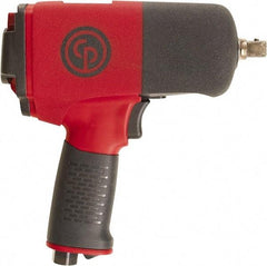 Chicago Pneumatic - 1/2" Drive, 9,000 RPM, 701 Ft/Lb Torque Impact Wrench - Pistol Grip Handle, 25.4 CFM, 90 psi, 1/4" NPT Inlet - Americas Industrial Supply