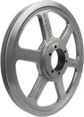 TB Wood's - 2 Groove, 1/2 to 2-1/2 Bore Diam, 10.6" Outside Diam, QD Bushed V Belt Sheave - 10.60 3V Diam Belt Pitch - Americas Industrial Supply