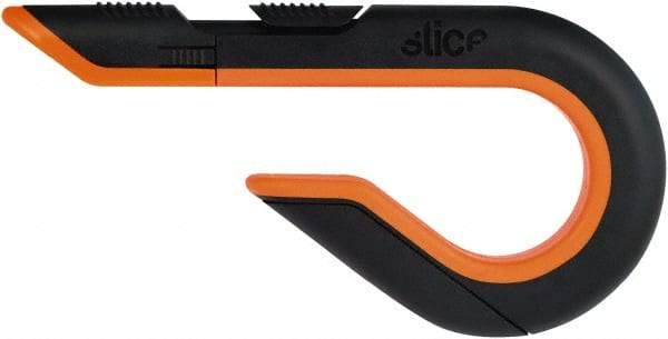 Slice - Retractable Utility Knife - Black & Orange Non-Slip Comfort Handle, 1 Blade Included - Americas Industrial Supply