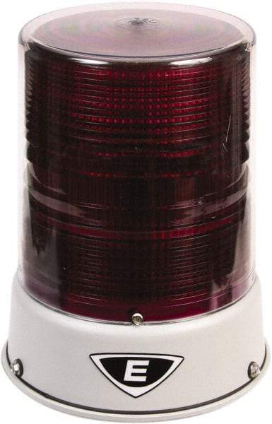 Edwards Signaling - 120 VAC, 4X NEMA Rated, LED, Magenta, Flashing, Steady Light - 65 Flashes per min, 3/4 Inch Pipe, 8-1/4 Inch Diameter, 7-3/4 Inch High, IP66 Ingress Rating, Pipe Mount - Americas Industrial Supply