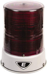 Edwards Signaling - 120 VAC, 4X NEMA Rated, LED, Magenta, Flashing, Steady Light - 65 Flashes per min, 3/4 Inch Pipe, 6-1/2 Inch Diameter, 8 Inch High, IP66 Ingress Rating, Pipe Mount - Americas Industrial Supply