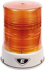 Edwards Signaling - 120 VAC, 4X NEMA Rated, LED, Amber, Flashing, Steady Light - 65 Flashes per min, 3/4 Inch Pipe, 8-1/4 Inch Diameter, 7-3/4 Inch High, IP66 Ingress Rating, Pipe Mount - Americas Industrial Supply