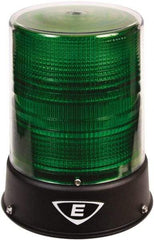 Edwards Signaling - 24 VAC/VDC, 4X NEMA Rated, LED, Green, Flashing, Steady Light - 65 Flashes per min, 3/4 Inch Pipe, 8-1/4 Inch Diameter, 7-3/4 Inch High, IP66 Ingress Rating, Pipe Mount - Americas Industrial Supply