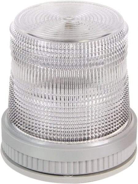Edwards Signaling - 24 VDC, 4X NEMA Rated, LED, Amber, Green, Red, Multi Status Indicator - 65, 120, 240 Flashes per min, 3/4 Inch Pipe, 4-1/2 Inch Diameter, 4-5/8 Inch High, Pipe Mount, Surface Mount, Wall Mount - Americas Industrial Supply