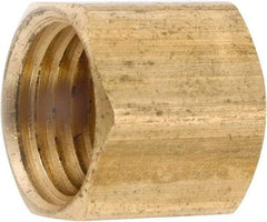 ANDERSON METALS - 1/2-14 Female Thread, Lead Free Brass Industrial Pipe End Cap - FNPT, 1,000 psi - Americas Industrial Supply