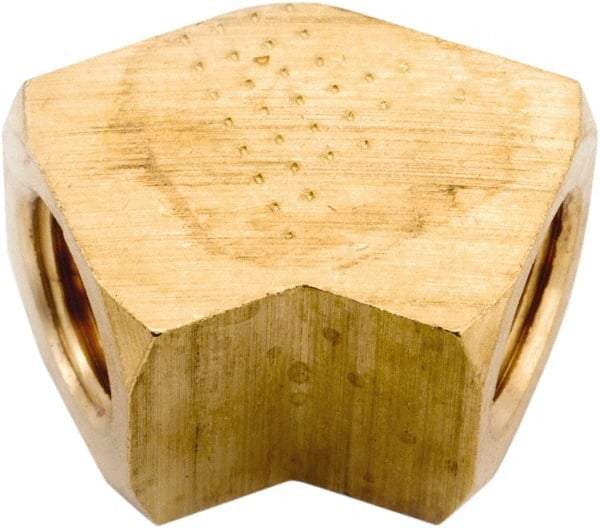 ANDERSON METALS - 1/4-18 Female Thread, Lead Free Brass Industrial Pipe 45° Female Elbow - FNPT, 1,000 psi - Americas Industrial Supply