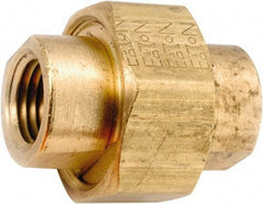 ANDERSON METALS - 1/4-18 Female Thread, Lead Free Brass Industrial Pipe Union - FNPT, 1,000 psi - Americas Industrial Supply