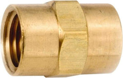ANDERSON METALS - 1/4-18 Female Thread, Lead Free Brass Industrial Pipe Coupling - FNPT, 1,000 psi - Americas Industrial Supply