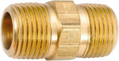 ANDERSON METALS - 1/2-14 Male Thread, Lead Free Brass Industrial Pipe Hex Nipple - MNPT, 1,000 psi - Americas Industrial Supply