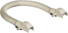 Hubbell Wiring Device-Kellems - 18 Inch Long x 3/4 Inch Wide x 1/2 Inch High, Raceway Flexible Section - Ivory, For Use with HBL500 Series Raceways and HBL750 Series Raceways - Americas Industrial Supply